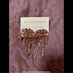 Untamed Petals Lilac Drop Pink Cascading Beads in a Waterfall Style